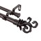 Rod Desyne Home Decorative Plume Double Curtain Rod 28-48 inch - Mahogany